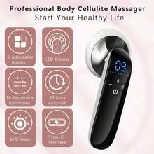 Pulsovital Máquina De Formación Del Cuerpo, Máquina Multifuncional Portátil Del Masajero Portátil Inalámbrico - Para El Vientre, La Cintura, Los Brazos, La Pierna, El Culo Para Las Mujeres - Blanco - Ver 3