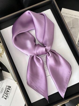 1 Stück einfarbiger 70cm Quadratischer Schal, vielseitig einsetzbar als Stirnband, Kopftuch, Sonnenschutz, Foto-Requisite, Reiseaccessoire