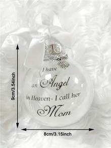 1pc Angel In Heaven Decoration Commemorative Artificial Feather Ball Christmas Decoration Pendant Scene Decor, Christmas Tree Decor, Home Decor, Holiday Party Supplies - Multicolor - View 11