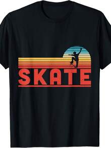 Skate Skater Boys Gift Skateboard Fan T-Shirt - 款式13 - 查看 1