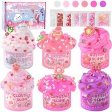 New6 Pack Slimes, Pink Slime Kids, Cloud Slime Kit For Girls Ages 8-12, Toys For Girls And Boys, For Kids Slime Set Party Kit Goodie Bag Stuffers, 4 5 6 7 8 9 10 Year Old Girl Birthday Gift Cute StuffSeasonal Gifts - Forest - 查看 2