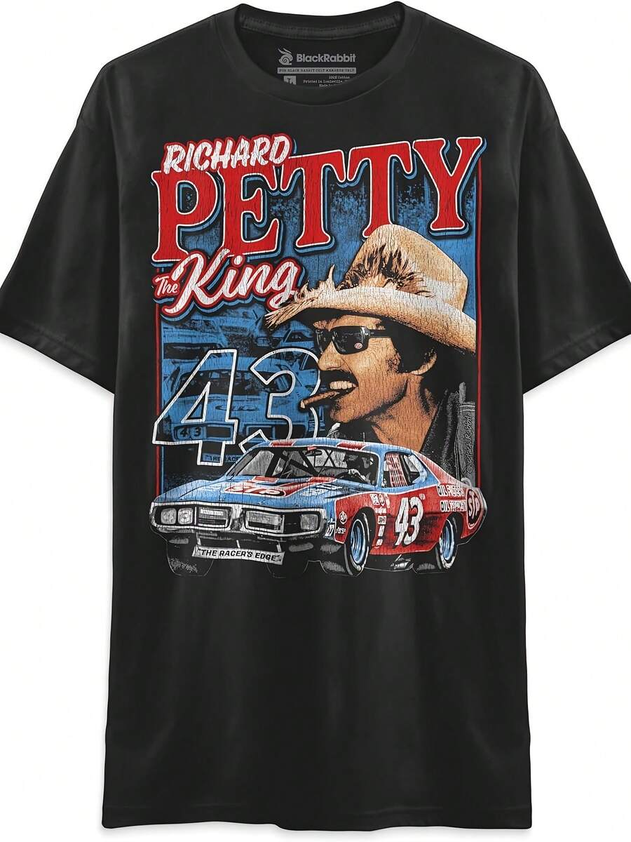 90s Racing Richard The King Petty Retro Vintage Race Car Uni Classic T-Shirt - 款式25 - 查看 1