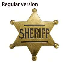Distintivo dello sceriffo, decorazione da festa da cowboy, il miglior regalo per feste di Natale per gli amici