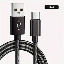 3.3ft/6.6ft/9.9ft 60W Fast Charging USB Type-C Cable, Durable Fabric Material, High-Speed Data Transfer, USB To Type-C Charger, Compatible With Xiaomi, Vivo, OPPO, Redmi And Other USB-C Smartphones - Multicolor - View 21