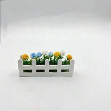 Tỷ lệ 1:12 Nhà búp bê Mô phỏng hàng rào hoa hồng Trang trí sân vườn Cây cảnh nhân tạo thu nhỏ giống thật Đồ chơi trang trí nhà búp bê - Nhiều màu - Xem 15