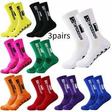 3 Pairs/Set Coated Socks, Professional Thickened Terry Absorbent, Odor-Resistant, Non-Slip Basketball/Football Socks - Multicolor - View 14