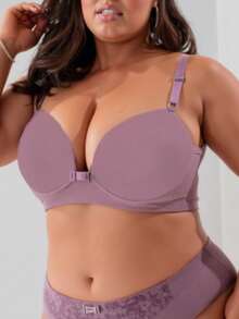 KIT Up To 4 PLUS SIZE BRAS REINFORCED Polyamide Smooth Cup Women's Lingerie Bra Women's Bra Intimate Fashion - 彩色 - 查看 4
