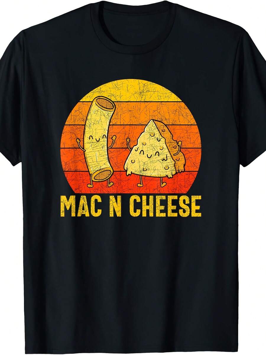 Vintage N Cheese For Aroni And Cheese Lovers T-Shirt - Style 21 - View 1