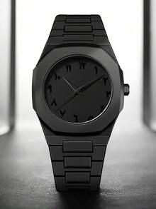 1 Stück Mode Luxus Volldiamant Herren Stahlgürtel Business Kalender Herren Quarzuhr, geeignet für Business, Partys und den täglichen Gebrauch, das perfekte Geschenk für Männer.