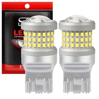 S&D 2 PIEZAS Bombilla LED T20 W21/5W W21W 7440 7443 T25 3156 P27W 3157 P27/7W Lámpara de señal de coche LED Luz de freno y reversa de coche 12V
