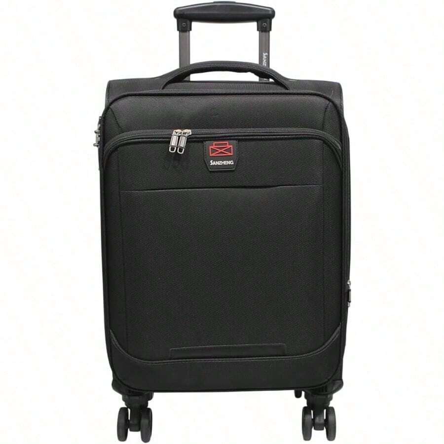 MIGUEL PETACAS Maleta De 28 Pulgadas Color Negro Modelo Jon 029 Maleta Grande Expandible Para Equipaje De 23 A 25 Kilos Asa Retractil Candado De Combinacion Maletas Resistentes - NEGRO+20 - Ver 1
