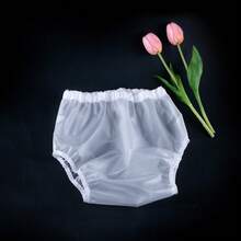 1pc Transparent White Matte TPU Reusable Leak-Proof Underwear For Kids: Washable, Elastic Design (Adjustable Waist & Leg), Suitable For Baby Girls, Boys And Toddlers, Soft & Durable Material, Suitable For Home, Outdoor, Beach, Sports, Travel And More
