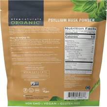 Viva Naturals Organic Psyllium Husk Powder, 24 Oz – Finely Ground, Unflavored, Vegan, Keto, Paleo, Non-GMO Plant-Based Superfood, Good Source Of Fiber For Gluten-Free Baking, Juices &Amp; Smoothies - Tên hương vị B - Xem 6