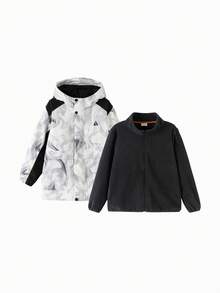 Balabala BalaOne 男童两件套棉质夹克套装，2025 秋冬，防水保暖