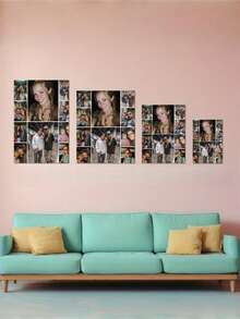 定制帆布画 - 个性化照片海报，适用于客厅、卧室、厨房装饰 - 送给朋友、家人和情侣的完美礼物 - 生日、宠物和节日的理想之选 - 彩色 - 查看 6