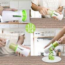 1pc Vegetable Spiral Machine Zucchini Pasta Machine Zucchini Spiral Vegetable Cutter Hand Zucchini Spiral Machine Zucchini Vegetable Pasta Machine - Multicolor - View 2