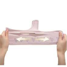 Face Bandage, Small V-Line Face Bandage, Face Mask Bandage, V-Shape Face Mask Chin Strap, Face Lifting Mask, Reusable For Sleep, Workout And Yoga - Dusty Pink - View 5
