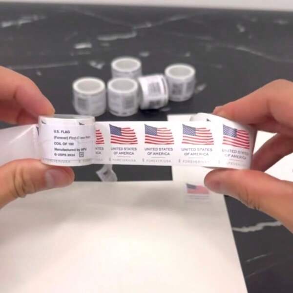 2025 U.S. Flag Forever Postage Stamps ( Coil Of 100 Stamps),Party Supplies,Christmas Decoration,Halloween Decor,Christmas Decorations,Halloween Decorations