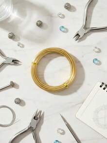 Alambre De aluminio Calidad Aaa con 10 metros alambre aluminio calidad AAA 10 metros calibre flexible resistente manualidades bisuteria jardineria bricolaje fácil corte moldeable anticorrosion color plateado envio rapido presentacion en rollo