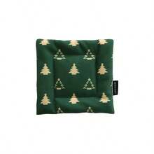 1PC Ins Style Christmas Print Coasters - Square Heat-Resistant Cup Mats, Placemat, Cup Tableware Drying Mat, Decorative Protect Mat For Table, Perfect For Holiday Parties, Kitchen And Dining Room Decor Props