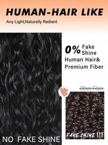 Aopusi Curly Wig With Bangs 210% Density Glueless Wig With True Scalp 100% Curly Human Hair Wig Pre-Bleached Natural Black Wig 18inch - Natural Black - 查看 7