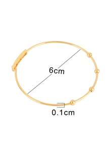 2件套可调节不锈钢手镯，DIY珠宝制作材料 - 2件#手鐲 - 查看 8