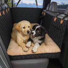 Extra Thick & Warm Pet Car Seat Cushion, Suitable For Large Dogs, SUV, Sedan, Truck, Non-Slip & Easy To Clean Polyester Material, Large Dog Vehicle Floor Protective Mat, Pet Travel Supplies, Anti-Slip Design, Reinforced Stitching, Durable, Car Pet Mat, SUV/Truck Owners - Multicolor - View 5