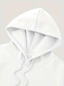 New Men's Casual Polyester Hoodie, Printed With "ABSOLUT VODKA" Pattern, Men's Cool Hoodie Casual Pattern, Slightly Elastic Knitted Fabric, Suitable For Spring And Autumn Regular Hooded Sweater. - 白色 - 查看 3