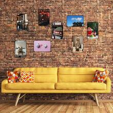 Póster de guitarra de Memphis, Tennessee - Cartel de metal retro, Decoración de pared, 8X12 pulgadas, Material de hierro.