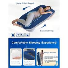 Almohada de Embarazo y Lactancia Tamao Jumbo+ Regalo para TU BEB - gris - Ver 5