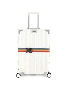 1pc Customized Printed Luggage Strap, Suitcase Belt, Can Customize Your Own Name/Text, Multi-Color Options, Luggage Protector And Identifier, Suitable For Outdoor Travel, Christmas Gift