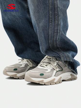  HOBIBEAR Andningsbara Mesh Sportskor för Tonåringar, Halkfria Vandringskor med Gummisula, Lätta Casual Sneakers För Pojkar & Flickor, Lämpliga För Skolan, Inomhus/Utomhus, Vår & Höst