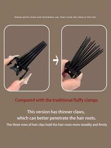 2pcs High Top Hair Clips: Create Natural Voluminous Roots, No Burden, No Scalp Marks, Precise Positioning, Suitable For Men And Women, 8-Shaped Bangs, Duck Bill Hair Clips