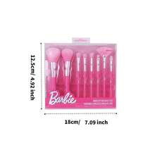 Miniso Barbie Series 8-Piece Makeup Brush Mega Set. Made Of Soft, Skin-Friendly Fiber Bristles With A Silky Touch That Won't Irritate The Face(8 Pc) - Pink - View 10