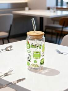 Cốc thủy tinh đựng cà phê Matcha 500ml/16,91oz, Cốc thủy tinh đựng cà phê Matcha dung tích lớn - Nhiều màu - Xem 8