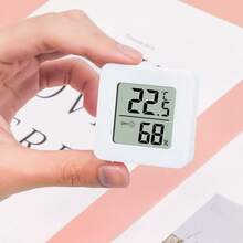 1/2/3个装迷你室内温湿度计，液晶数字温湿度计，适用于室内 - 精准温湿度监测，电池供电，安装简便，白色（仅摄氏度），室内气候监测器，温度监测器，湿度监测器 | 现代美学设计 | 简约白色外壳 - 白色 - 查看 10