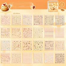 Libro de pegatinas de fiesta de mascotas de dibujos animados NINI Creative, pegatinas artesanales lindas, pegatinas de arte de uñas DIY, hechas de material PVC, disponibles en tres estilos, cada libro contiene 24 pegatinas únicas. Adecuado para usar en álbumes de fotos, portátiles, refrigeradores y como decoración para fundas de teléfonos con temas de dibujos animados. Los diseños son adecuados para diversas ocasiones como reuniones familiares, cumpleaños, fiestas, Halloween y Navidad.