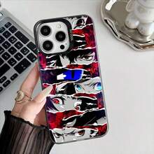 Funda de Teléfono con Patrón de Anime Cool de Persona 5 Compatible con Apple 11 12 13 14 15 16 17 Pro Max Plus Procesamiento de Recubrimiento Protector - Z6 - Ver 8
