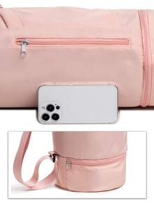 Yoga Mat Strap With Water Bottle Pocket And Bottom Wet Bag, Large Capacity Multi-Function Storage Bag, Convenient To Carry Yoga Mat