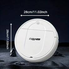 Three In One Vacuum Cleaner, Suitable For Floor Cleaning, Pet Hair Cleaning, Paper And Garbage Cleaning, Multi-Functional Robot Vacuum Cleaner, 1500Pa Suction, 150 Minute Battery Life, Powerful Cleaning Upgraded - Black - View 2