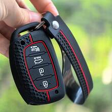 Silicone Keychain For Ix35 Grand I10 Elantra 2017 Tucson Sonata Ix25 I20 Creta Santa Fe GLS Reina Key Protection