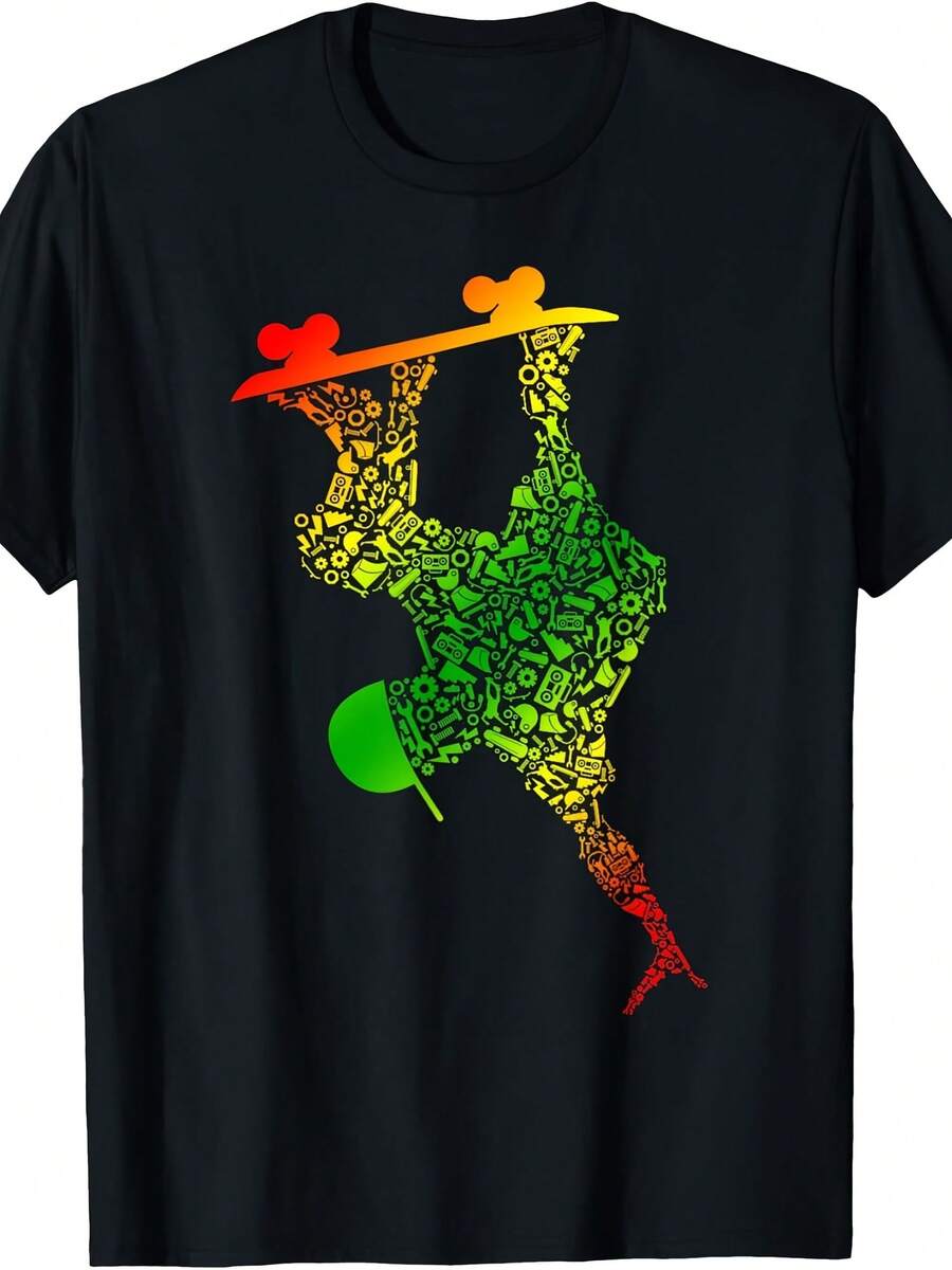 Skateboard Shirts For Boys Skateboading Gear For Skater T-Shirt - 款式19 - 查看 1