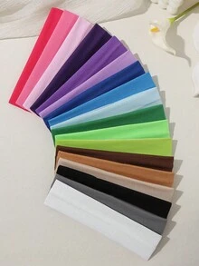 6/12 Peças Faixas de Cabelo Coloridas de Dopamina para Meninas para o Dia a Dia e Esportes, Bandanas de Cabelo Quentes de Primavera para Mulheres, Acessórios de Cabelo de Inverno