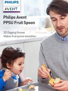 Philips Avent Thìa ăn dặm cho bé, thìa tập ăn cho giai đoạn đầu 4 tháng tuổi, dụng cụ ăn dặm cho trẻ sơ sinh, đầu thìa mềm mại, an toàn với nướu, có thể rửa bằng máy rửa chén và đun sôi. - Nhiều màu - Xem 2