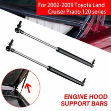 2pcs Car Hood Lift Supports Shock Absorber, 475MM Hood Strut Fits For Land Cruiser Prado 120 Series 2002-2009