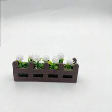 Tỷ lệ 1:12 Nhà búp bê Mô phỏng hàng rào hoa hồng Trang trí sân vườn Cây cảnh nhân tạo thu nhỏ giống thật Đồ chơi trang trí nhà búp bê - Nhiều màu - Xem 14