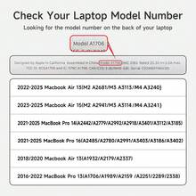 Miloocul Compatible With Mac Book Air 13/Mac Book Pro 13/Mac Book Pro 14/Mac Book Air 15/Mac Book Pro 16 Knitted Denim Fabric Plastic Laptop Hard Shell With Keyboard Cover… - Xám - Xem 2