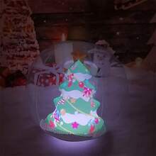 1 pieza Globo inflable LED gigante con control remoto - Árbol de Navidad de cúpula autosoportada extra grande, iluminación multicolor (16 opciones de color, control remoto) - Decoración interior/de fiesta adecuada para patio, jardín, boda, fiesta, decoración de jardín, decoración navideña, Año Nuevo, cumpleaños, boda - Plástico duradero, fácil de instalar, sistema de control remoto enchufar y reproducir, luces LED multicolor, sin uso de unicolor