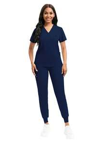 Hochkomfortable Krankenschwestern-Kasacks für Frauen, pflegeleichter Stoff, der Pilling widersteht, behält auch nach längerem Tragen seine strukturierte Form, atmungsaktiv & uneingeschränkt tragbar, Laboruniform