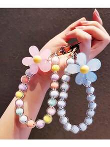 1 pieza/2 piezas Llavero de teléfono con forma de caramelo de color aleatorio anti-pérdida, colgante de llavero adecuado para viajes - Color aleatorio - Ver 7